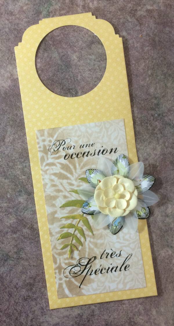 Étiquette-cadeau pour bouteille / "Pour une occasion très spéciale"