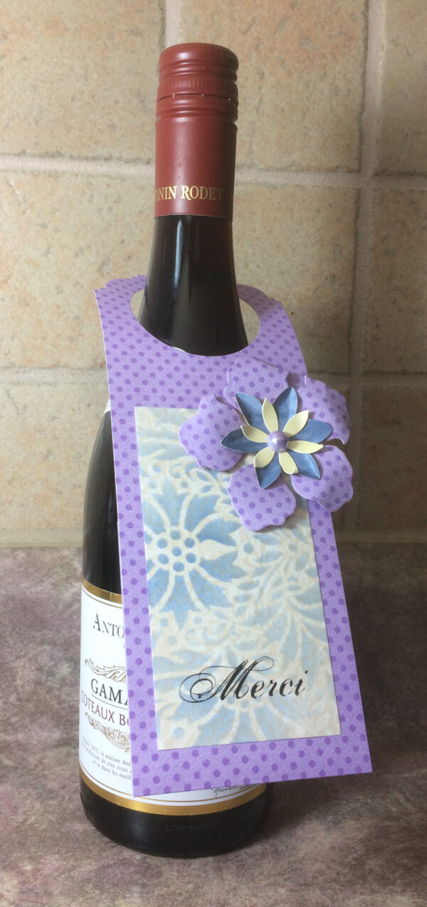 Étiquette-cadeau pour bouteille / "Merci" - Image 2