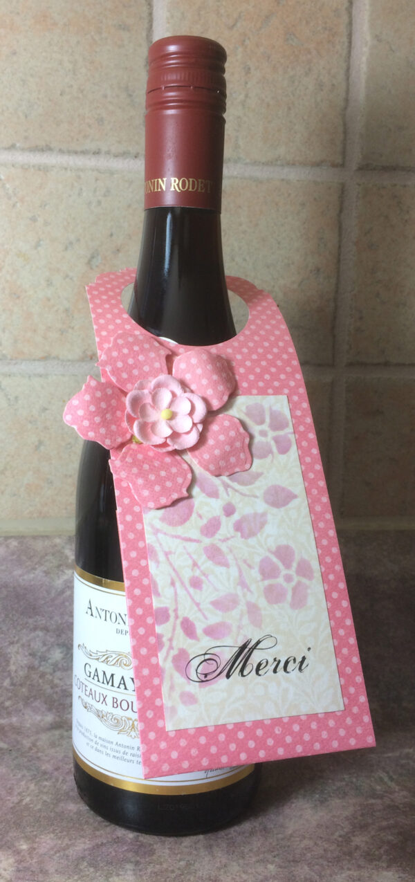 Étiquette-cadeau pour bouteille / "Merci" - Image 2