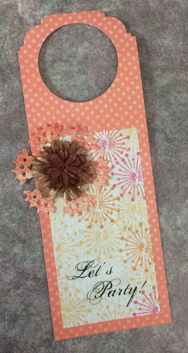 Gift tag for bottle / "Let's Party!"
