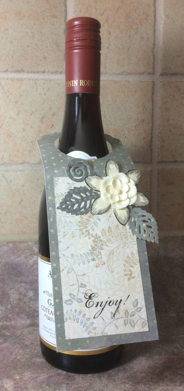 Gift tag for bottle / "Enjoy!" - Image 2