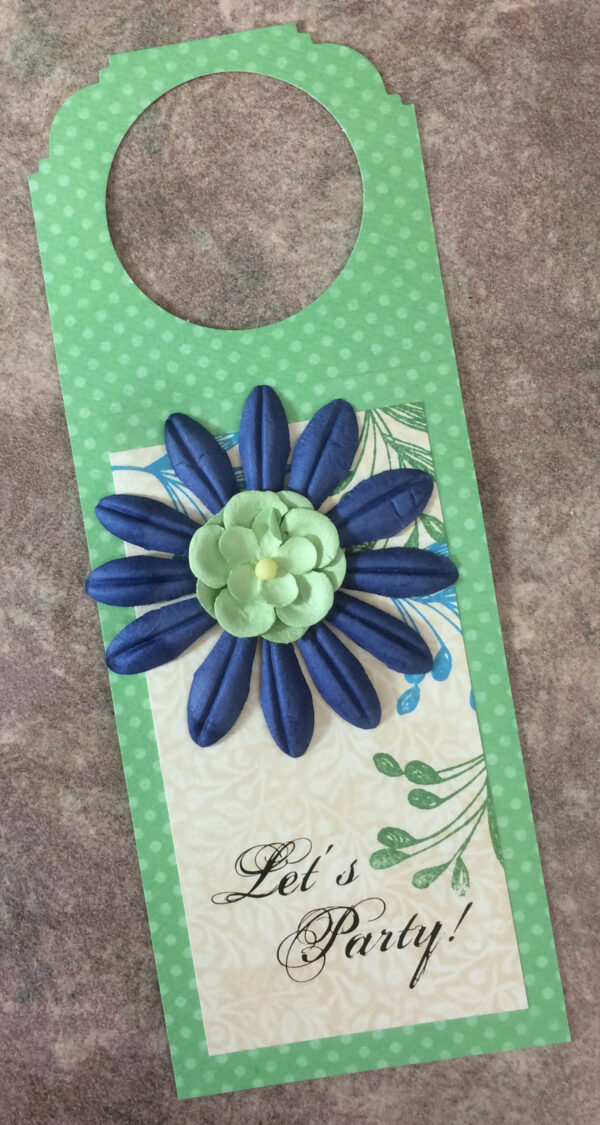 Gift tag for bottle / "Let's Party!"