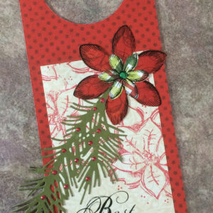 Gift tag for bottle / "Best Wishes"