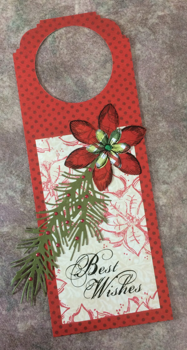 Gift tag for bottle / "Best Wishes"