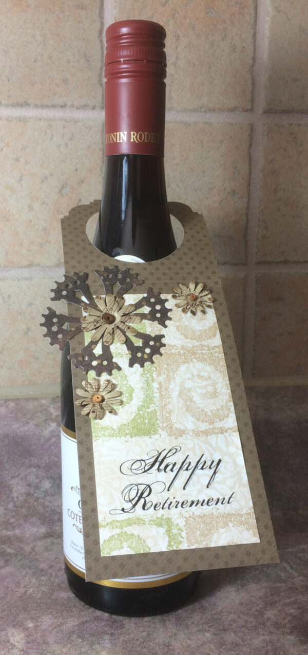 Gift tag for bottle / "Happy Retirement" - Image 2