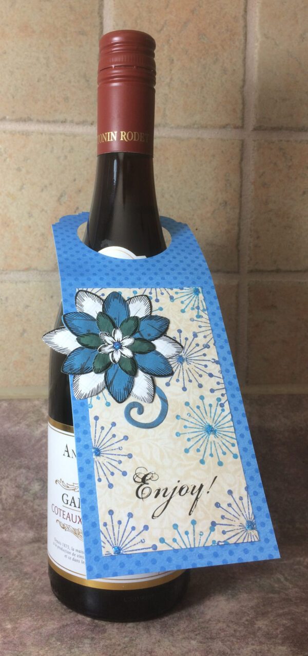 Gift tag for bottle / "Enjoy!" - Image 2