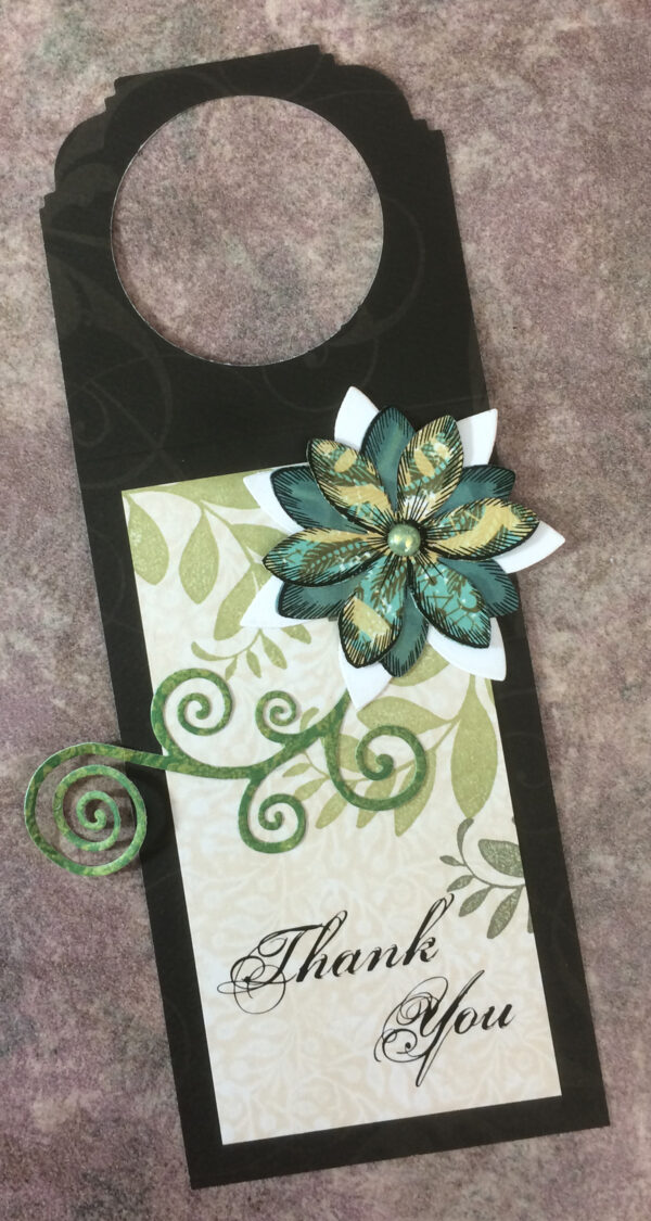 Gift tag for bottle / "Thank You"