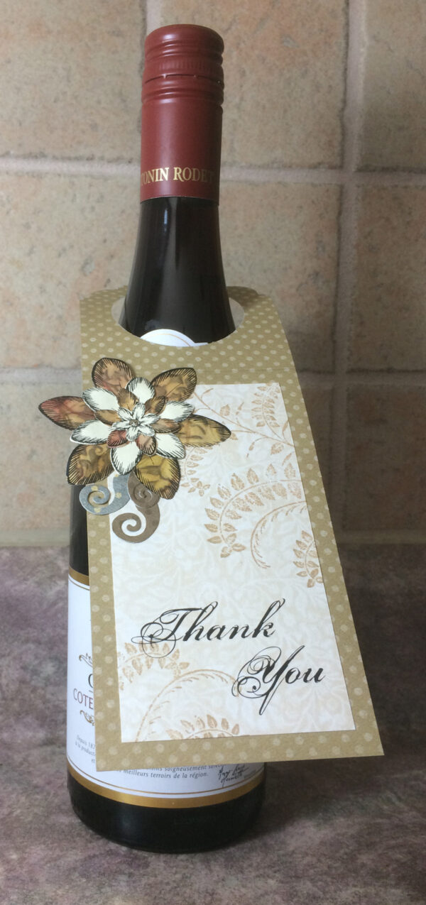 Gift tag for bottle / "Thank You" - Image 2
