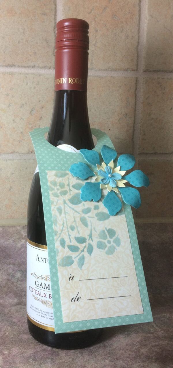 Étiquette-cadeau pour bouteille / "à... de..." - Image 2