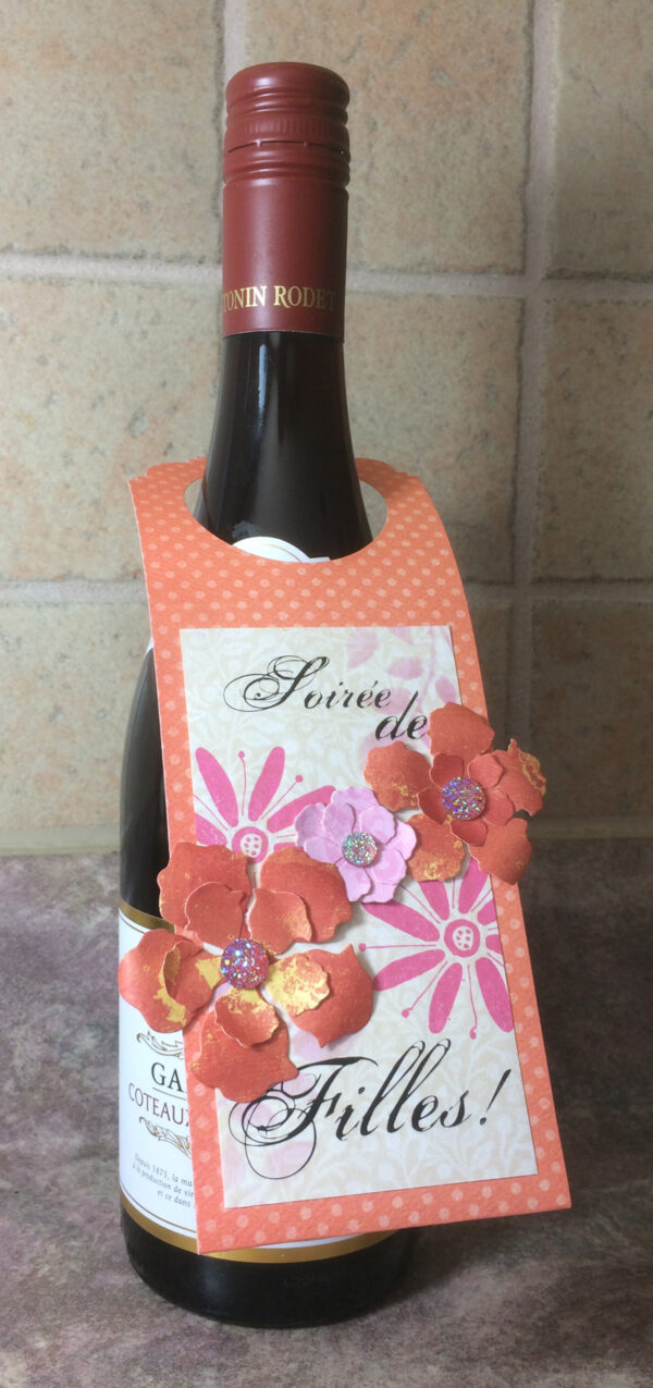 Étiquette-cadeau pour bouteille / "Soirée de filles!" - Image 2
