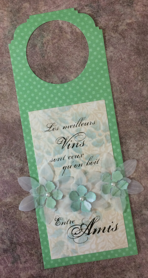 Étiquette-cadeau pour bouteille / "Les meilleurs vins sont ceux qu'on boit entre amis"