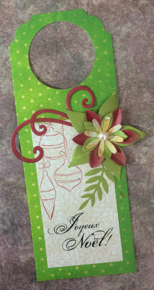 Étiquette-cadeau pour bouteille / "Joyeux Noël!"