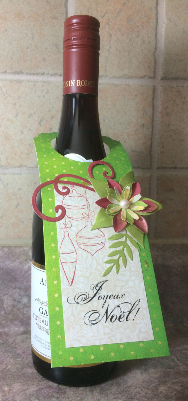 Étiquette-cadeau pour bouteille / "Joyeux Noël!" - Image 2