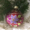 Large glittered ornament / Grand ornement pailleté