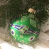 Large glittered ornament / Grand ornement pailleté