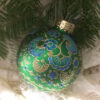 Large glittered ornament / Grand ornement pailleté