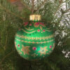 Large glittered ornament / Grand ornement pailleté