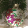Large glittered ornament / Grand ornement pailleté