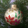 Large glittered ornament / Grand ornement pailleté - Image 2