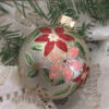 Large glittered ornament / Grand ornement pailleté
