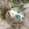 Large glittered ornament / Grand ornement pailleté