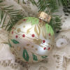 Large glittered ornament / Grand ornement pailleté