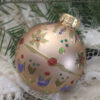 Large glittered ornament / Grand ornement pailleté