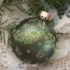 Large glittered ornament / Grand ornement pailleté