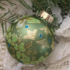 Large glittered ornament / Grand ornement pailleté
