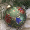 Large glittered ornament / Grand ornement pailleté