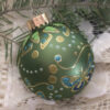 Large glittered ornament / Grand ornement pailleté