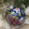 Large glittered ornament / Grand ornement pailleté