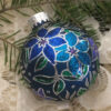 Large glittered ornament / Grand ornement pailleté