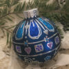 Large glittered ornament / Grand ornement pailleté