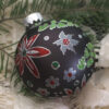 Large glittered ornament / Grand ornement pailleté