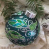 Large glittered ornament / Grand ornement pailleté