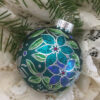 Large glittered ornament / Grand ornement pailleté