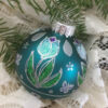 Large glittered ornament / Grand ornement pailleté